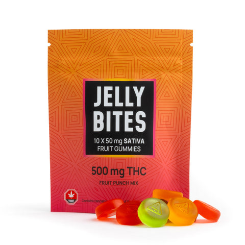 Sativa Extra Strength Jelly Bites(500 mg THC) – Fruit Punch