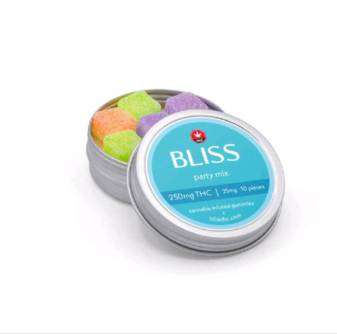 Bliss Gummies Party Mix 250mg THC